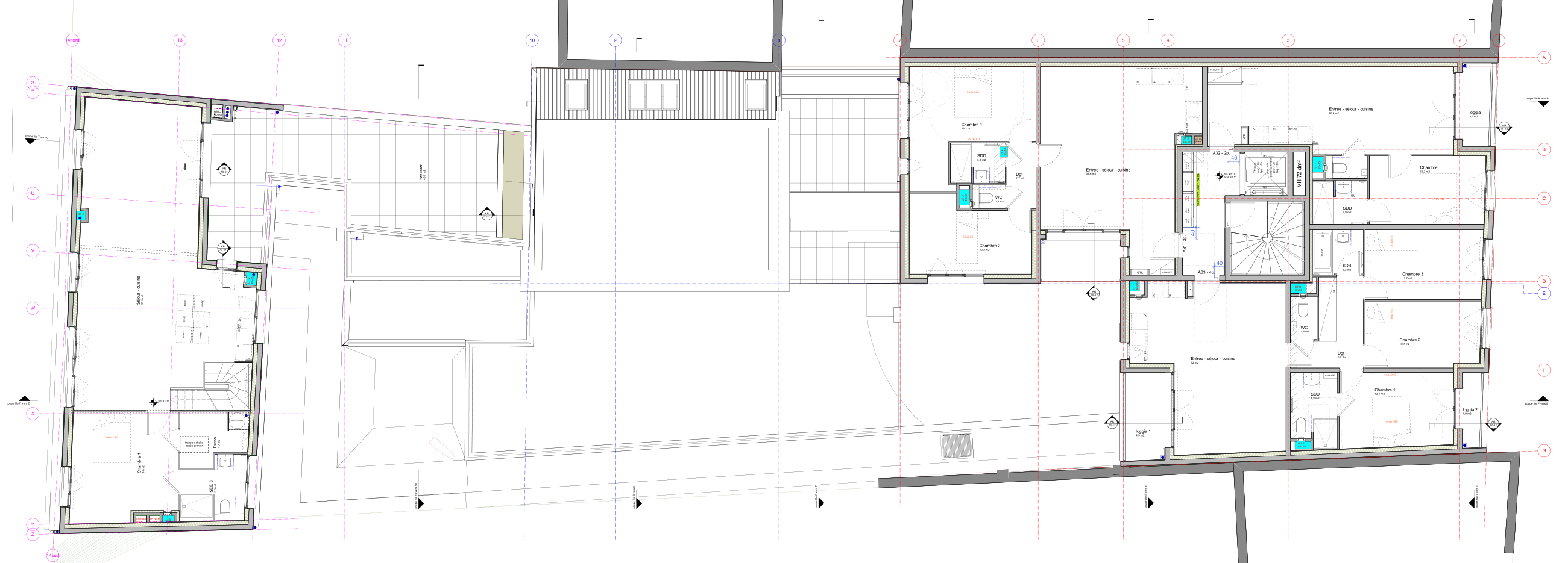 Plan du niveau R+3