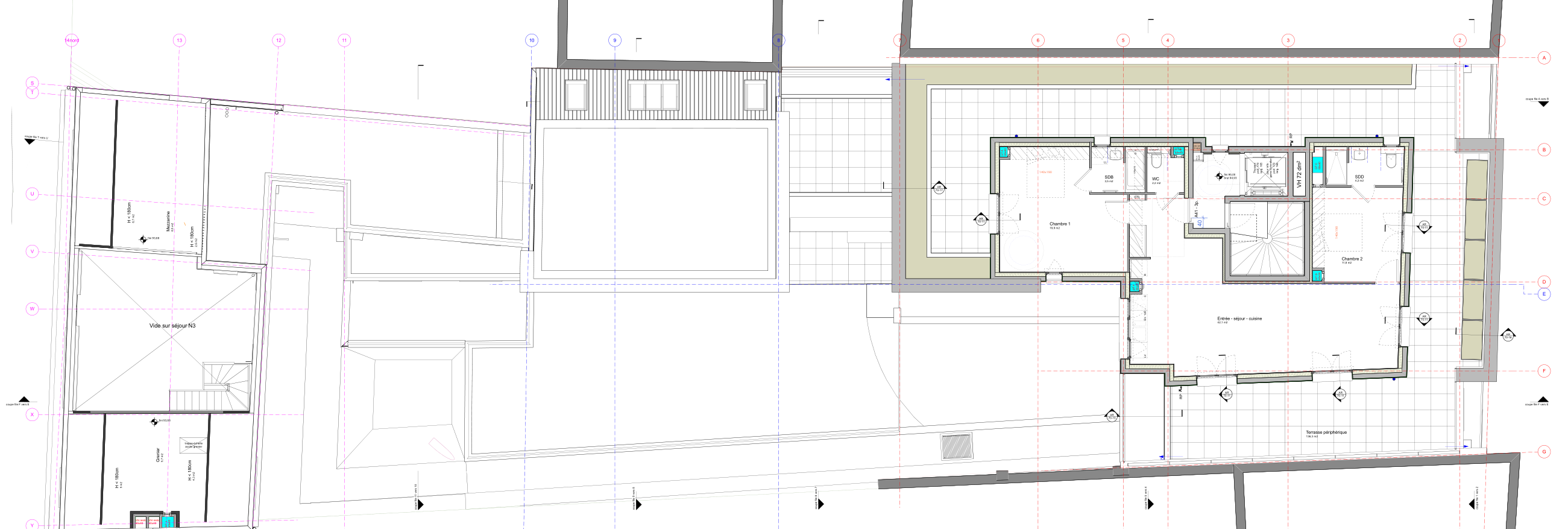 Plan du niveau R+4