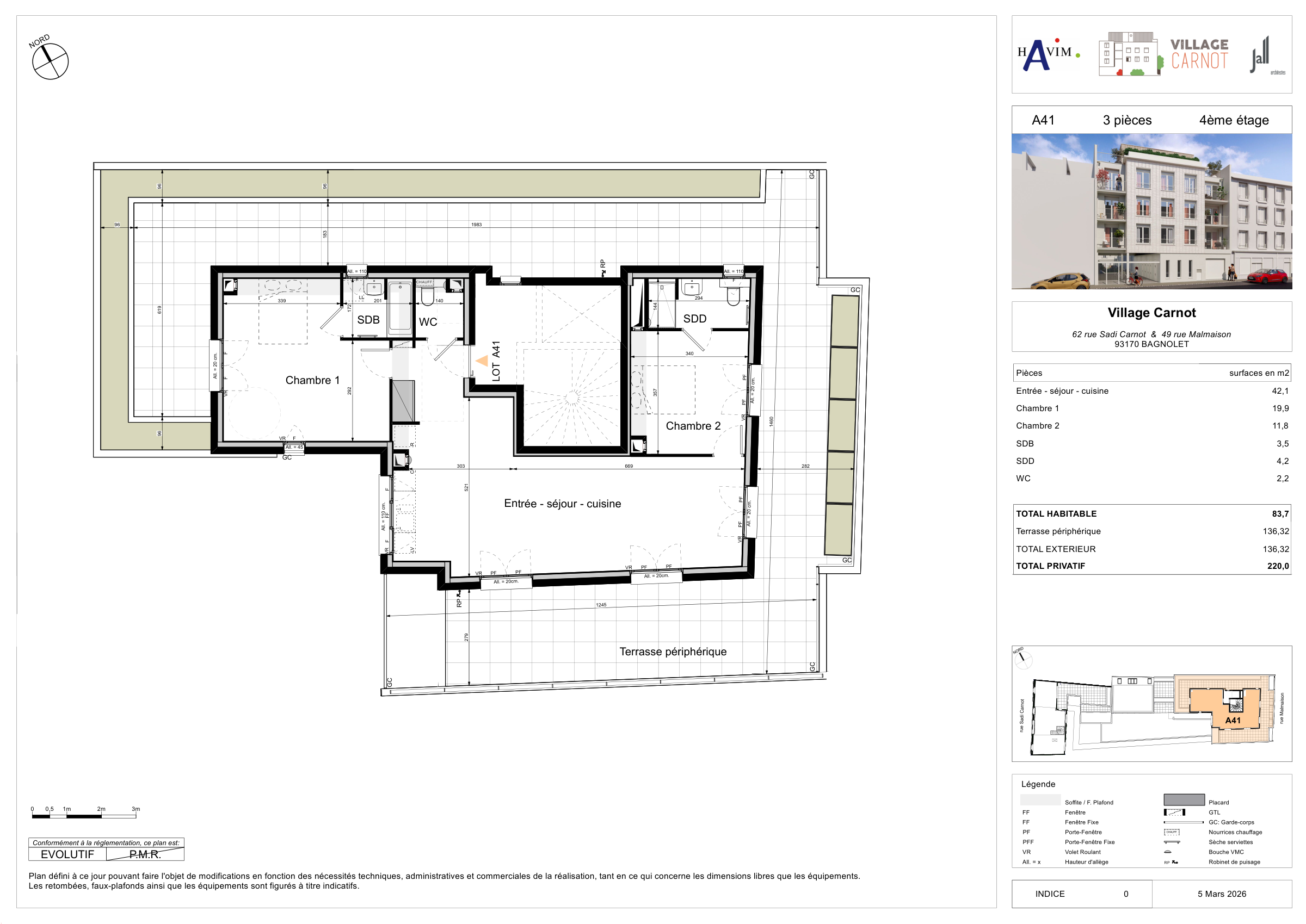 Plan de vente du logement A41