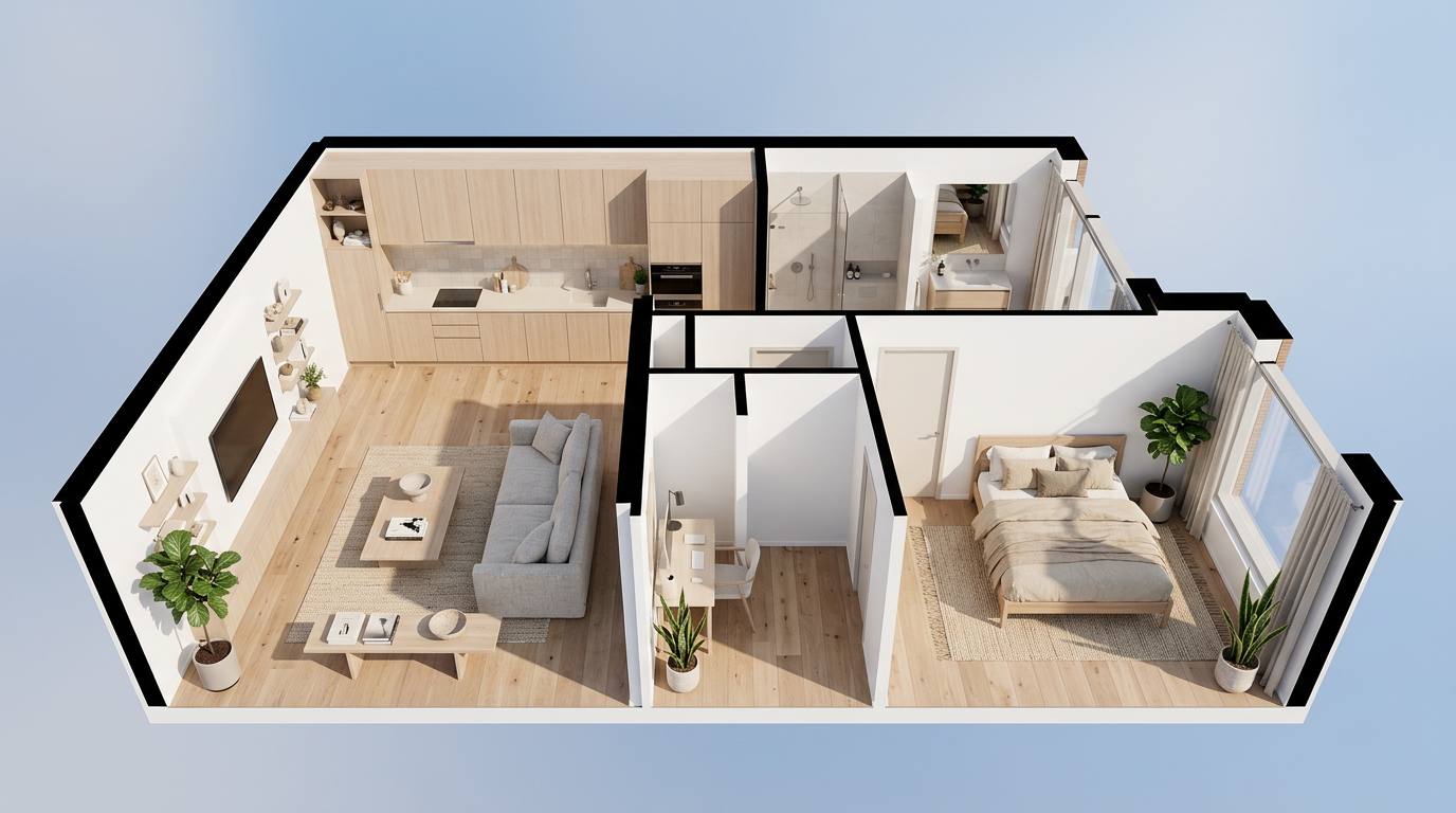 Vue d'ensemble du logement A12