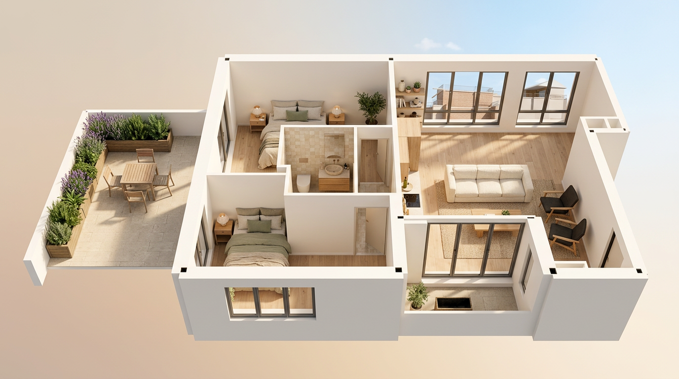 Vue d'ensemble du logement A21